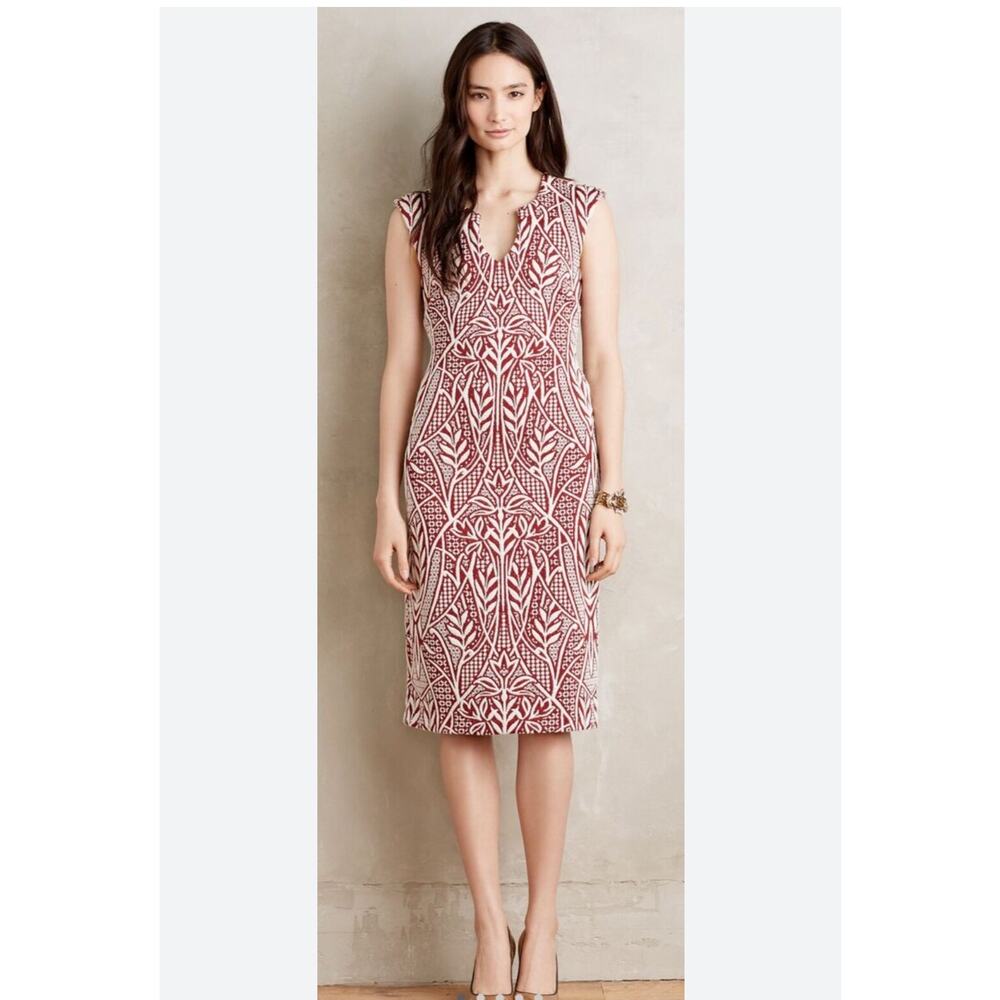 HD In Paris Anthropologie Picotage Sheath Dress